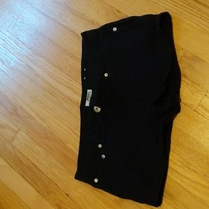 SO Black Denim Shorts.